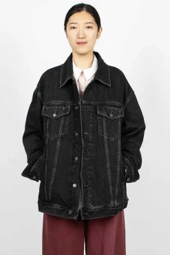 Oversized Denim Jacket Black