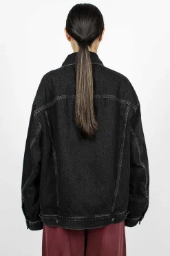 Oversized Denim Jacket Black