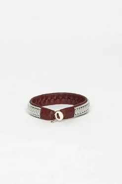 Ox Brown Hide B Bracelet
