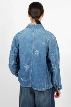 10Oz Coverall Distressed Denim