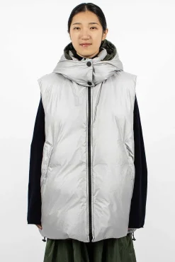 Ozark Reversible Gilet Silver/Khaki
