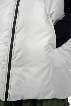 Ozark Reversible Gilet Silver/Khaki