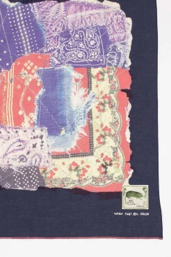 Patchwork Printed Bandana Navy