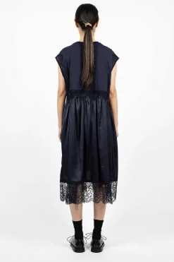 Patchwork T-Shirt Dress Navy