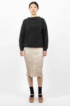 Pencil Skirt Pebble Beige