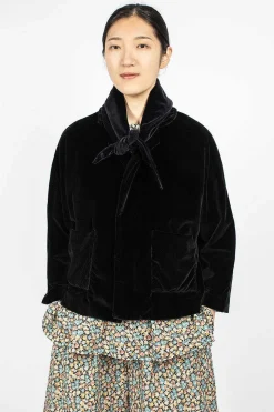 Peony Jacket Black Velvet