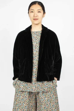 Peony Jacket Black Velvet