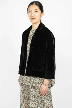 Peony Jacket Black Velvet