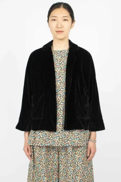 Peony Jacket Black Velvet