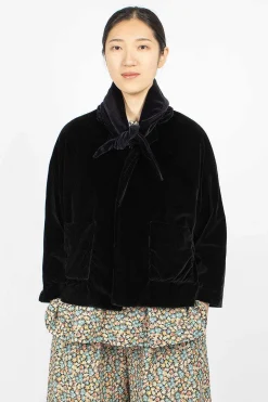Peony Jacket Black Velvet