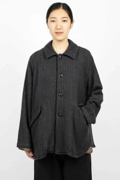 Pinstripe Jacket Charcoal