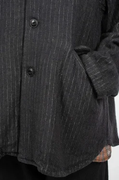 Pinstripe Jacket Charcoal