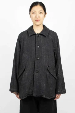 Pinstripe Jacket Charcoal