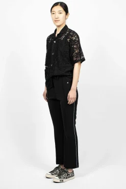 Piping Cowboy Pant Black