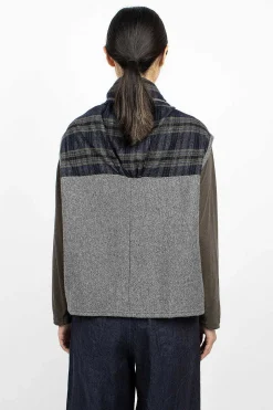 Plaid Cape Heather Grey