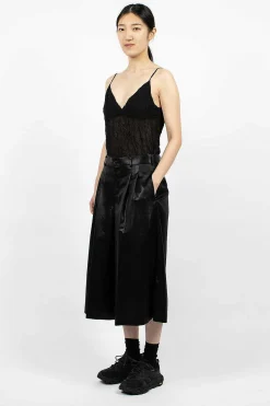 Pleat Culottes Black