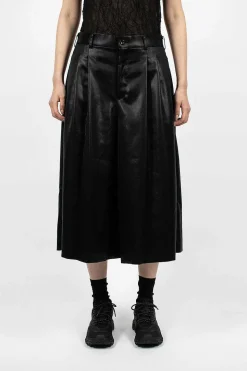 Pleat Culottes Black