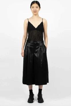 Pleat Culottes Black