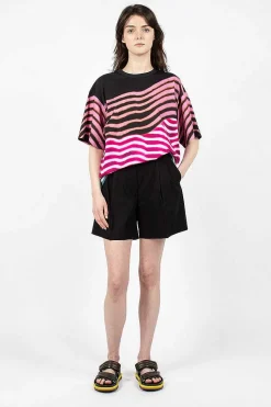 Pleat Shorts Black