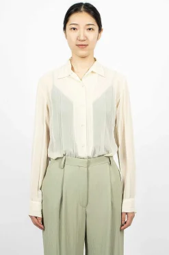 Pleats Shirt Off White