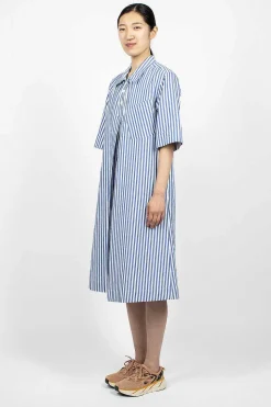 Polo Dress Candy Stripe Blue/White
