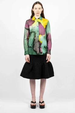 Printed Shirt Yellow Dye