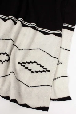 Pueblo Wrap Scarf Black/White