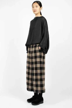 Pyjama Trouser Check Brown/Black