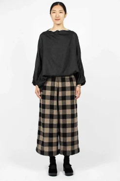Pyjama Trouser Check Brown/Black