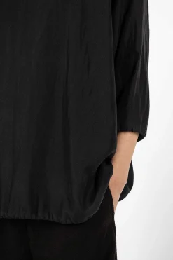 Raglant Top Habotai Black