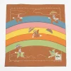 Rainbow And Birds Printed Bandana Gold