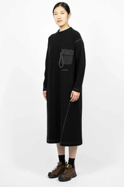 Re Wool Jq Dress Black