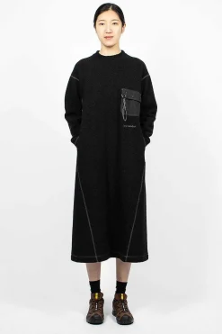 Re Wool Jq Dress Black