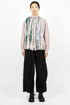 Rebuild Ribbon Flannel Shirt Red/Green
