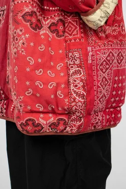 Reversible Liner Coat Bandana Red