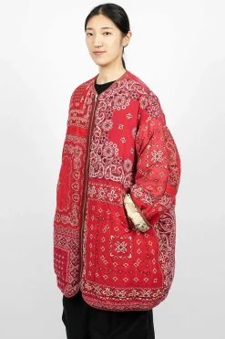 Reversible Liner Coat Bandana Red