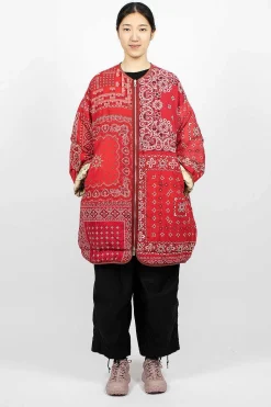 Reversible Liner Coat Bandana Red