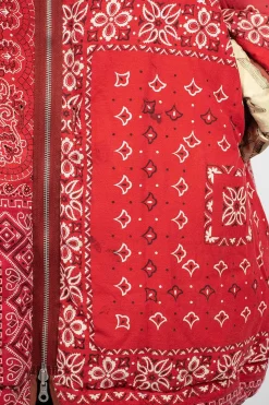 Reversible Liner Coat Bandana Red