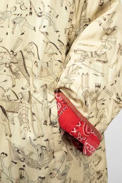 Reversible Liner Coat Bandana Red