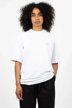 Rhinestone Face Tee Optic White