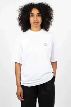 Rhinestone Face Tee Optic White