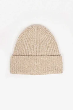 Ribbed Beanie Light Taupe