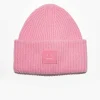Ribbed Knit Beanie Bubble Pink