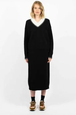 Ribbed Skirt Cashmere Blend