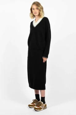 Ribbed Skirt Cashmere Blend