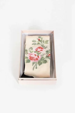 Rosebud Jacquard Socks