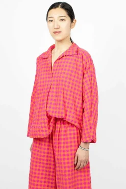 Rossella Shirt Orange/Fuchsia