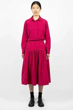 Rouchetine Skirt Raspberry