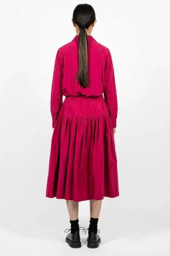 Rouchetine Skirt Raspberry