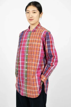 Rounded Collar Shirt Multi